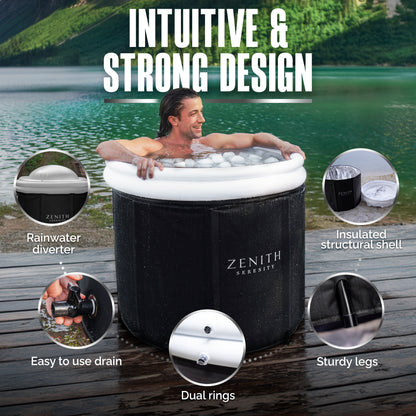 Zenith Serenity™ Premium All-In-One Ice Bath | XL 480L - Zenith Serenity Limited strong design row